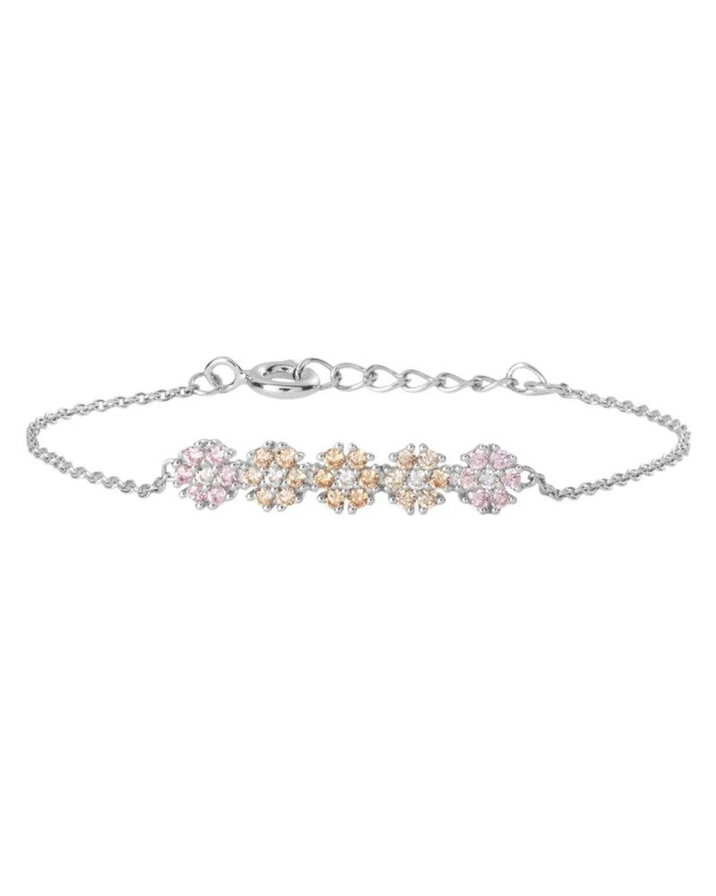 Stroili Women's Bracelet Rose Gold Plated Chain Crystals - Elegant
